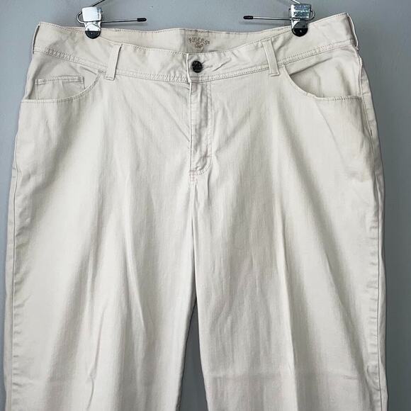 Riders by Lee Plus Size 22WM Tan Jeans Denim Capris Pants Cottage Grandma Summer - Picture 2 of 12
